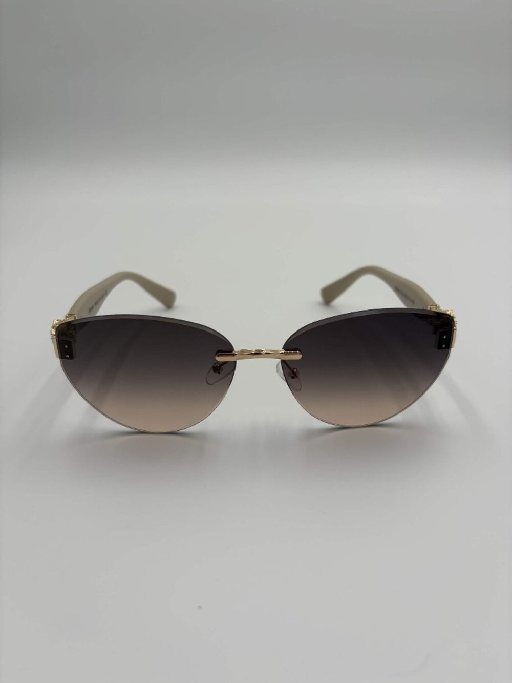 Cartier Panthère Beige Rimless Sunglasses
